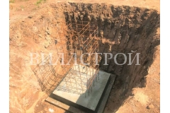 Строительство фундамента стаканного типа с монолитным ростверком