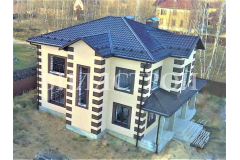 Строительство двухэтажного дома с верандой